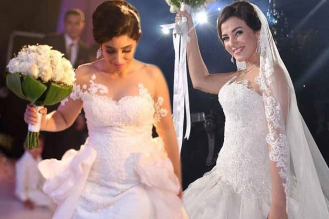 صور فساتين زفاف فنانات العرب 2018-2019 جامدة