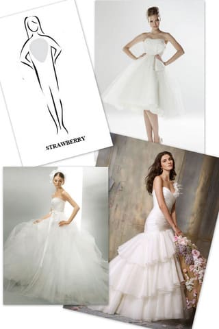 صور فستان زفاف مناسب لشكل الجسم روعة